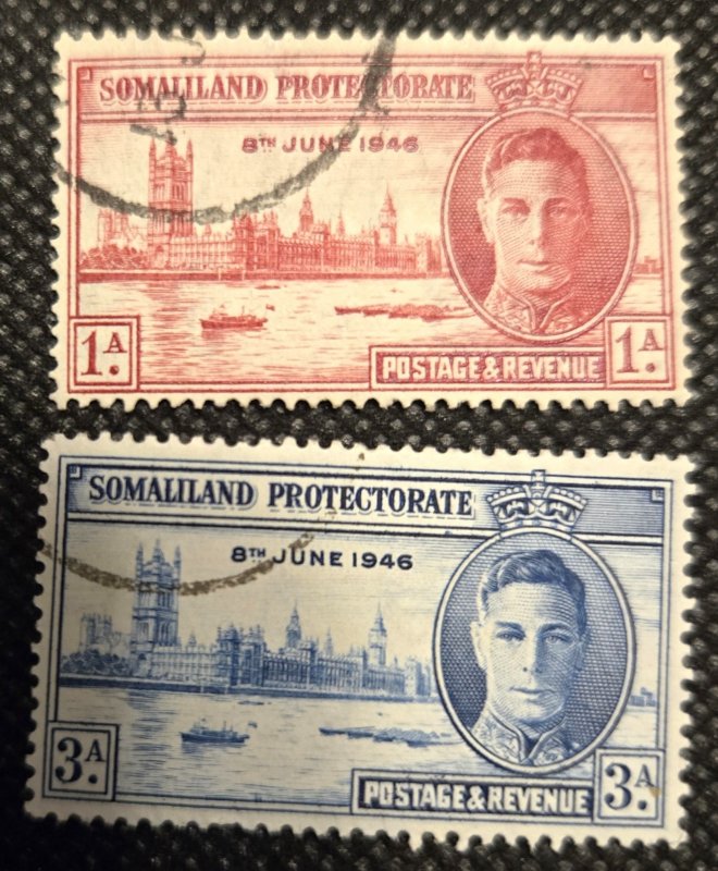 Somaliland 1946 Peace USED SCV $.50