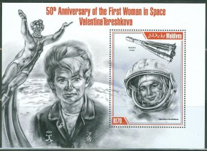 MALDIVES  2013  50th ANN 1st WOMAN IN SPACE VALENTINE TERESHKOVA S/S    MINT NH