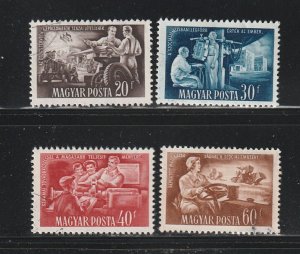 Hungary 968-971 Set U Workers (A)