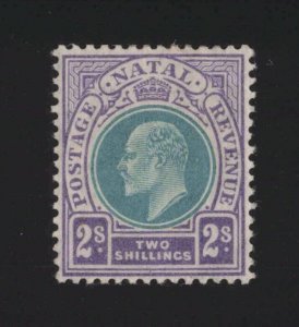 Natal Sc #107 (1904-8) 2sh violet & blue green King Edward VII Mint VF (SG 156)