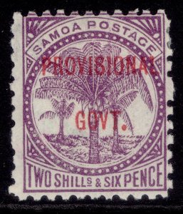 SAMOA QV SG97, 2s 6d reddiish purple, M MINT.