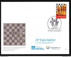 2017 WORLD YOUTH CHESS CHAMPIONSHIP URUGUAY MNH STAMP  HORSE BOARD GAME