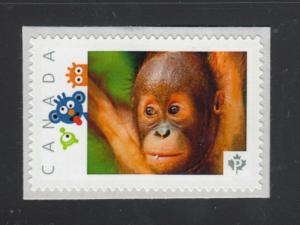 YOUNG ORANGUTAN. WILD LIFE ANIMALS Canada Picture Postage stamp  p72WL10/9