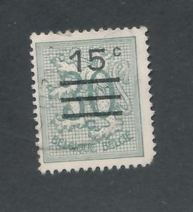 Belgium 1961 Scott 563 used - 15c Lion rampant, Numeral