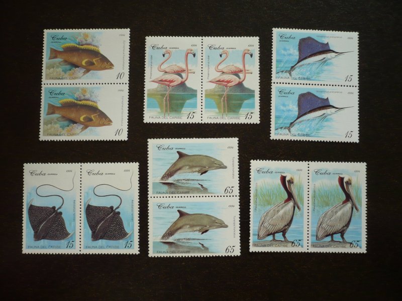Stamps - Cuba - Scott#3603-3608 - MNH Set of 6 Stamps in Pairs