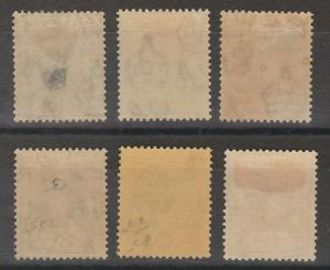 ST LUCIA 1921 KGV RANGE TO 6D WMK MULTI SCRIPT CA