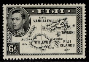 FIJI GVI SG261, 6d black, M MINT. Cat £10. 