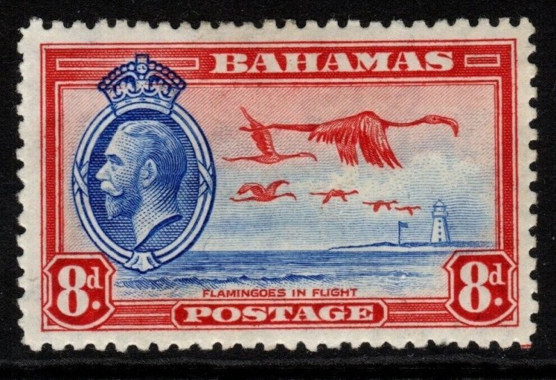 BAHAMAS SG145 1935 8d ULTRAMARINE & SCARLET MTD MINT