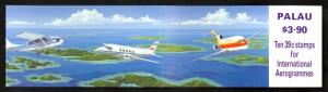 PALAU 1989 $3.90 AIRCRAFT BOOKLET Sc C19a MNH