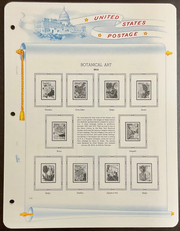 White Ace Historical Stamp Album Pages US Regular Supplement USR-45 2016 NEW