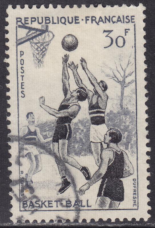 France 801 Basketball 30Fr 1956