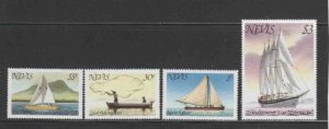 NEVIS #114-117 1980 SHIPS MINT VF NH O.G aa