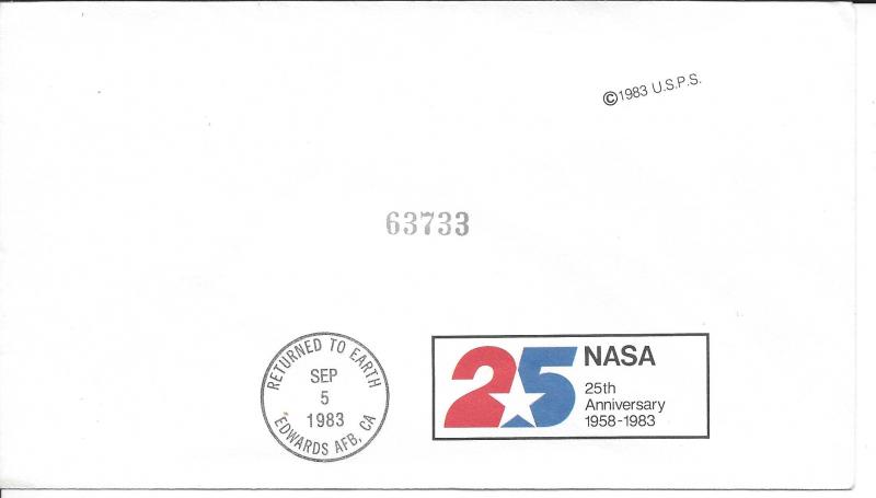 Scott # 1909 FDC Space Cover Challenger Space craft Space mail