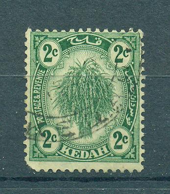 Malaya - Kedah sc# 25a used cat value $8.00