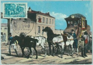 68660 - FRANCE - postal history - MAXIMUM CARD 1973 - HORSE CAR-