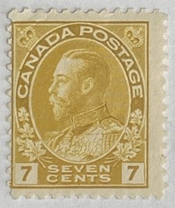 CANADA 1911-1925 #113 King George V 'Admiral' Issue - MH (CV 50$ +)