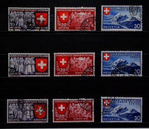 1939 Switzerland National Exhibition Used Full Set A30P1F40348-