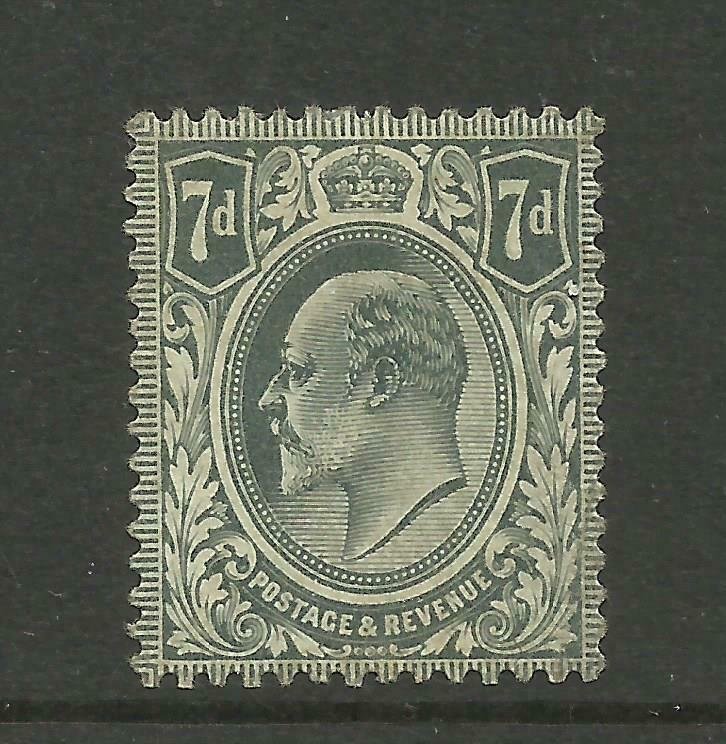 1911-13 GB Edward VII Somerset House, Sg 305, 7d Slate Grey, UnM/M {Box 3-75}.