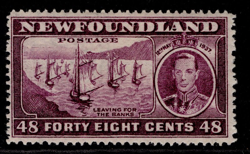 CANADA - Newfoundland GVI SG267, 48c slate-purple, M MINT. Cat £11. 