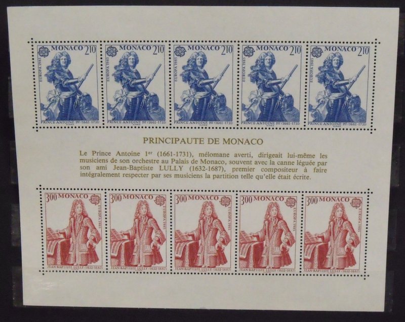 MONACO MNH # 1465a   Souvenir Sheet   CV$ 25.00   Williams Stamps