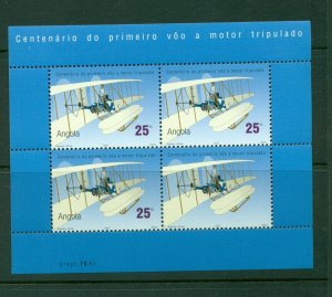 Angola #1241 (2003 Powered Flight sheet of three) VFMNH CV $5.70