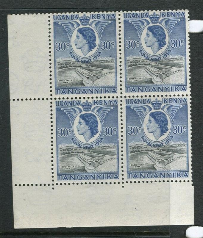 BRITISH KUT; 1954 early QEII issue fine Mint MNH unmounted 30c. Block