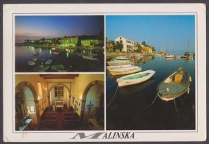 CROATIA - 1999 MALINSKA PICTURE POSTCARD TO USA WITH STAMPS - AIRMAIL