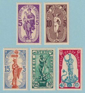 DANZIG B23 - B27 SEMI-POSTALS MINT NEVER HINGED OG ** NO FAULTS VERY FINE - P209