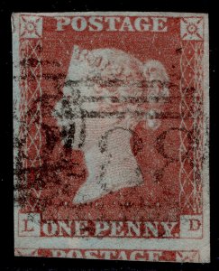 GB QV SG8, 1d red-brown PLATE 86, USED. Cat £35. LD