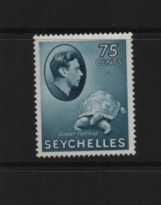 Seychelles 1938 SG145 75c Giant Tortoise lightly mounted mint