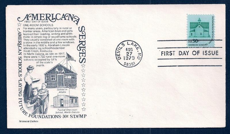 UNITED STATES FDC 30¢ Schools Americana 1979 Aristocrat