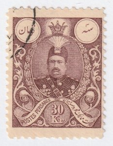 Persia Middle East Stamp Scott#444 Used Hinged 30kr Post Mark