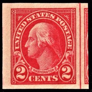 US 577 MNH VF 2 Cent Washington Imperforate