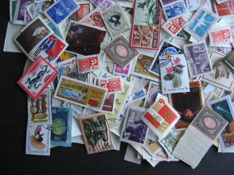 Russia about 1000 interesting all ages mixture (duplicates, mixed condition)
