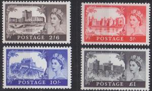 ENGLAND GREAT BRITAIN [1959] MiNr 0335-38 II ( **/mnh )