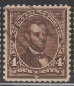 U.S. Scott #254 Lincoln Stamp - Used Single