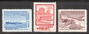 Republic of China Scott 1807-09 MNHOG - 1972 Taiwan Communications Systems