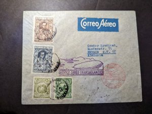 1932 Bolivia Airmail LZ 127 Graf Zeppelin Cover Cochabamba to Berlin Germany