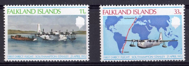 Falkland Islands 1978 Sc#276/277 FIRST FLY SOUTHAMPTON-STANLEY ANNIVERSARY  MNH