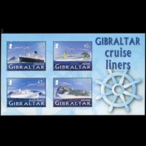 GIBRALTAR 2005 - Scott# 1024a S/S Cruise Ships NH