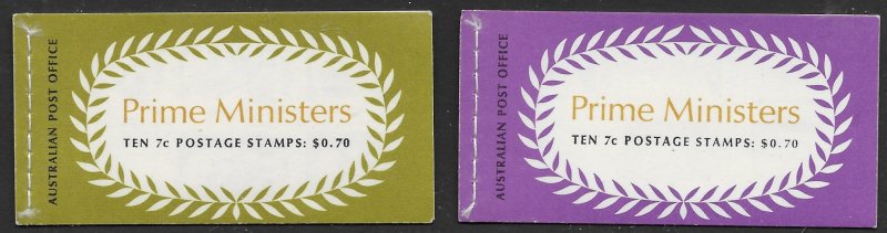Australia B47a-47b  1972  booklets   VF NH