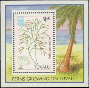 Tuvalua #438-442, Complete Set(5), 1987, Plants, Never Hinged