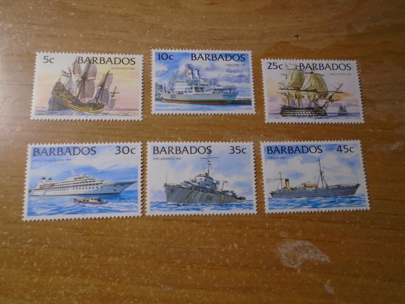 Barbados  #  872-77   MNH