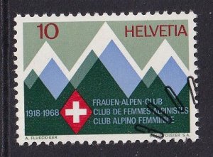 Switzerland  #487 cancelled  1968  mountains 10c