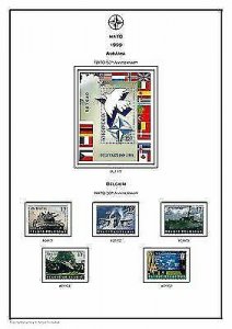 NATO OTAN  PDF (DIGITAL)  STAMP  ALBUM PAGES 1952-2016