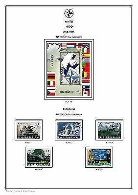 NATO OTAN  PDF (DIGITAL)  STAMP  ALBUM PAGES 1952-2016