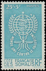 Somali Coast #B15, Complete Set, 1962, Medical, Never Hinged