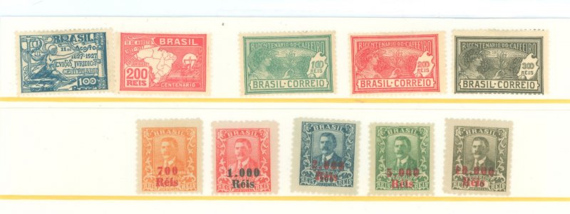 Brazil #288-297 Unused Single (Complete Set)