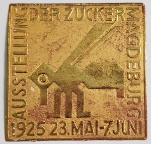 1925 Germany Poster Stamp Exhibition of Sugar Magdeburg May 23 - June 1