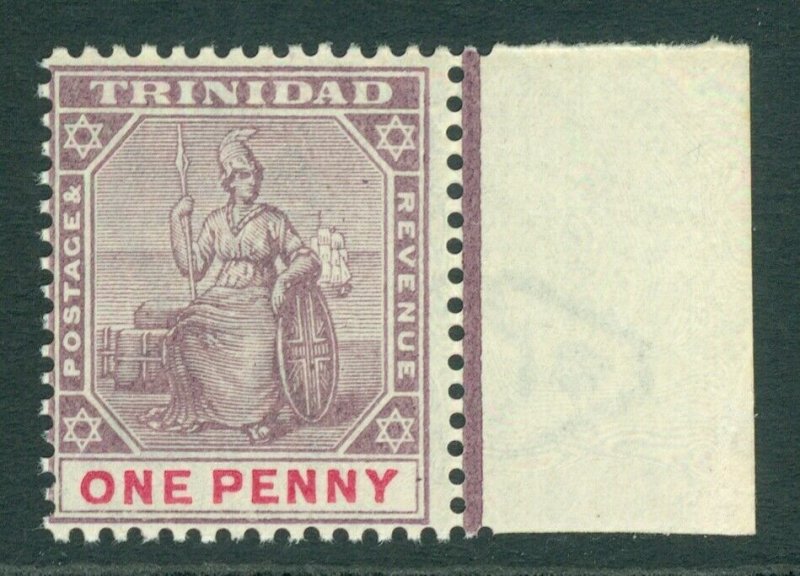 SG 107 Trinidad 1883-94. 1d carmine. Fine unmounted mint CAT £25